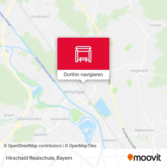 Hirschaid Realschule Karte
