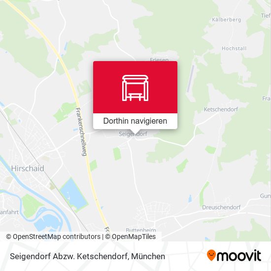 Seigendorf Abzw. Ketschendorf Karte