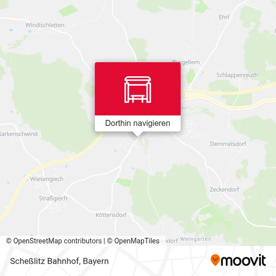 Scheßlitz Bahnhof Karte