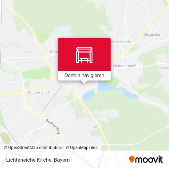 Lichteneiche Kirche Karte