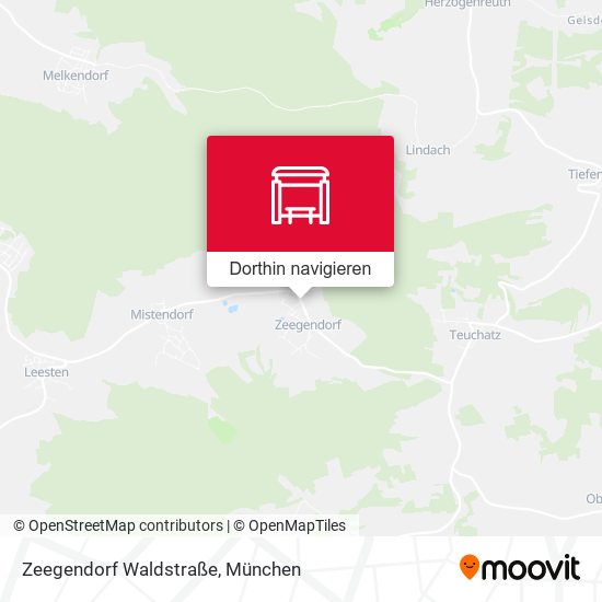 Zeegendorf Waldstraße Karte