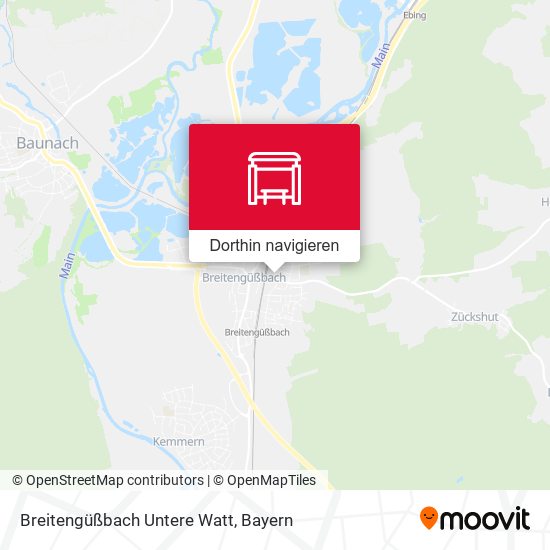 Breitengüßbach Untere Watt Karte