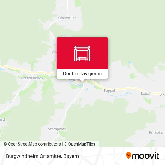 Burgwindheim Ortsmitte Karte