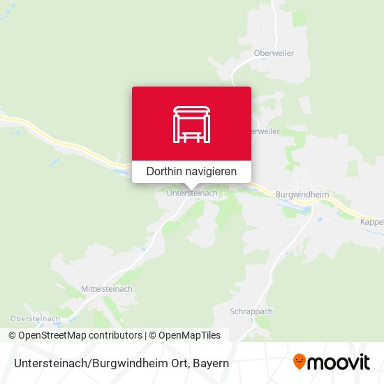 Untersteinach/Burgwindheim Ort Karte