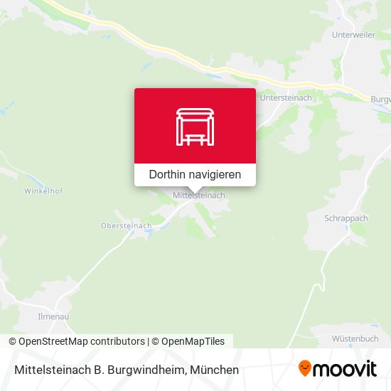 Mittelsteinach B. Burgwindheim Karte