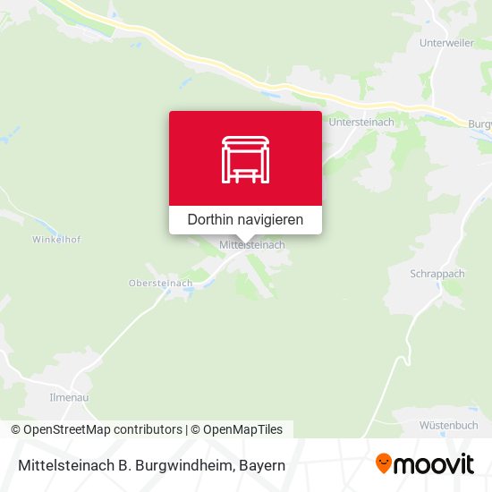 Mittelsteinach B. Burgwindheim Karte
