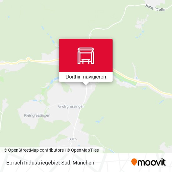 Ebrach Industriegebiet Süd Karte
