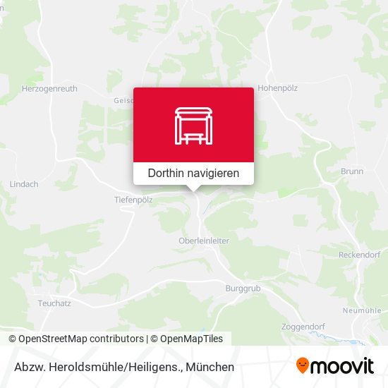Abzw. Heroldsmühle/Heiligens. Karte