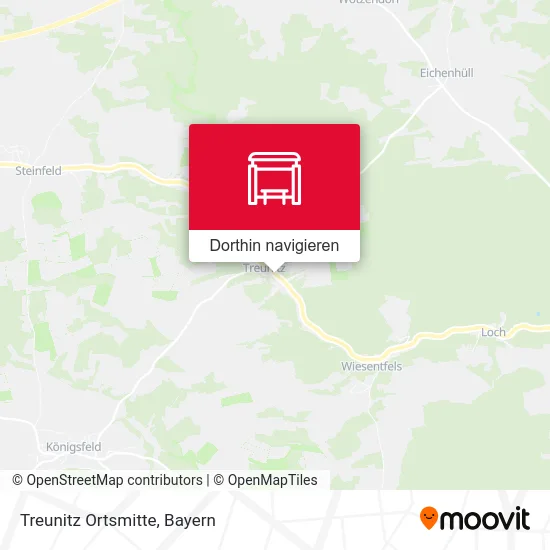 Treunitz Ortsmitte Karte