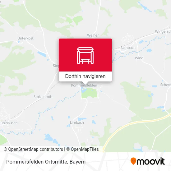 Pommersfelden Ortsmitte Karte