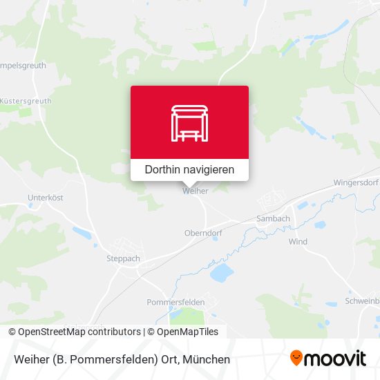 Weiher (B. Pommersfelden) Ort Karte
