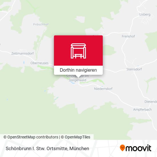 Schönbrunn I. Stw. Ortsmitte Karte