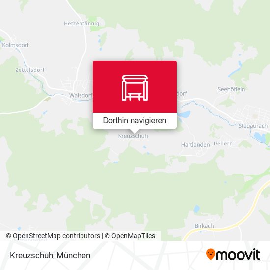 Kreuzschuh Karte