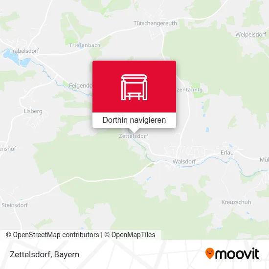 Zettelsdorf Karte