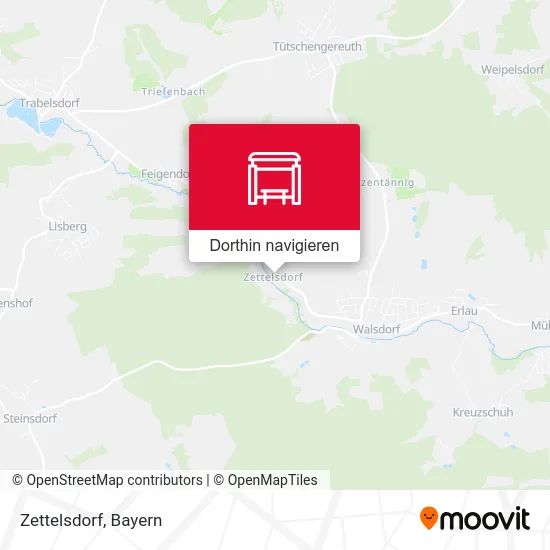 Zettelsdorf Karte