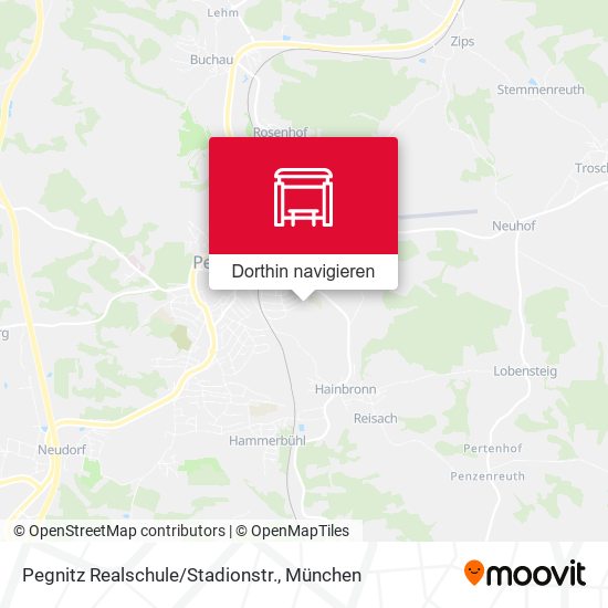 Pegnitz Realschule/Stadionstr. Karte