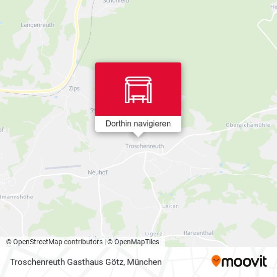 Troschenreuth Gasthaus Götz Karte