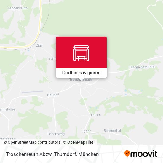 Troschenreuth Abzw. Thurndorf Karte