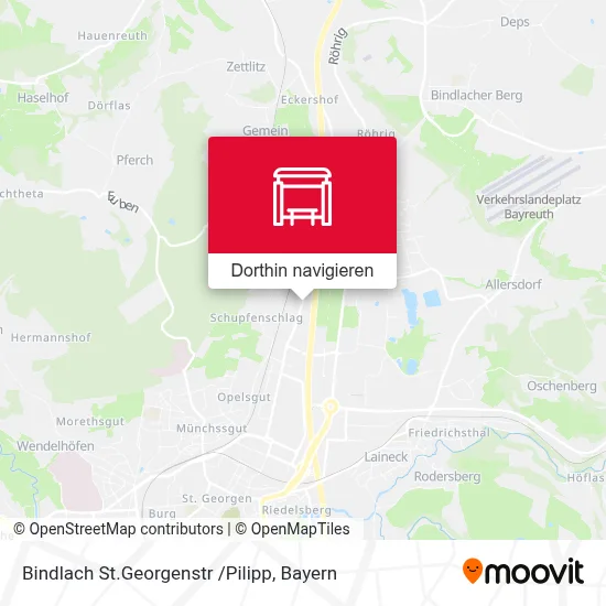 Bindlach St.Georgenstr /Pilipp Karte