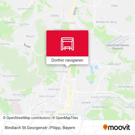 Bindlach St.Georgenstr /Pilipp Karte