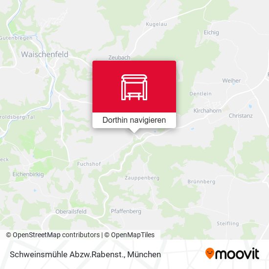 Schweinsmühle Abzw.Rabenst. Karte