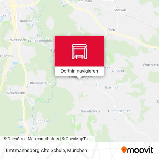 Emtmannsberg Alte Schule Karte