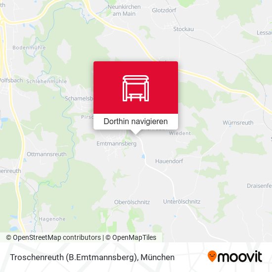 Troschenreuth (B.Emtmannsberg) Karte
