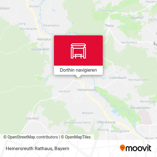 Heinersreuth Rathaus Karte