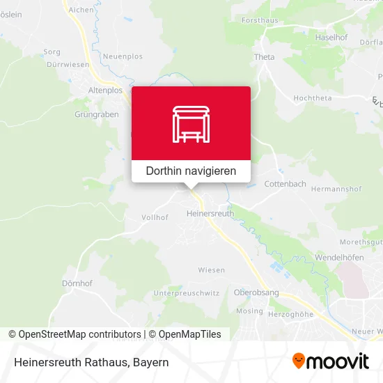 Heinersreuth Rathaus Karte