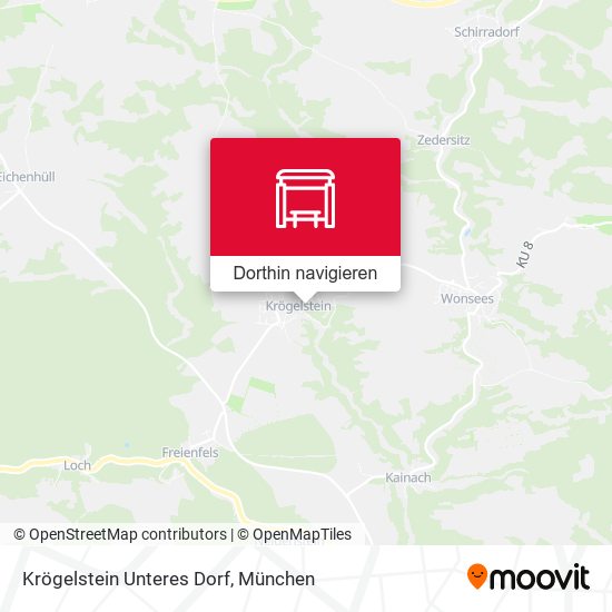 Krögelstein Unteres Dorf Karte