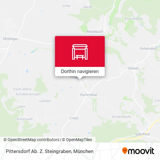 Pittersdorf Ab. Z. Steingraben Karte