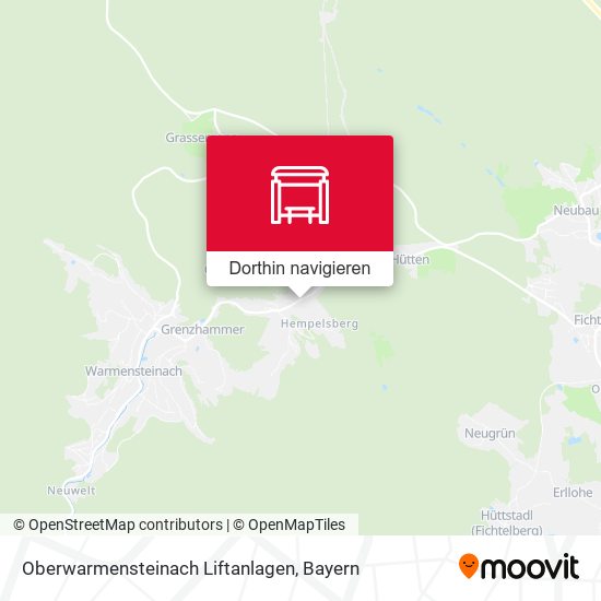 Oberwarmensteinach Liftanlagen Karte