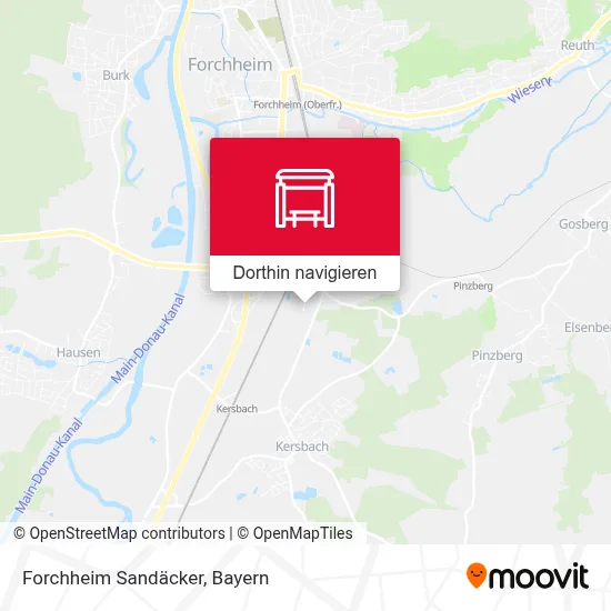 Forchheim Sandäcker Karte