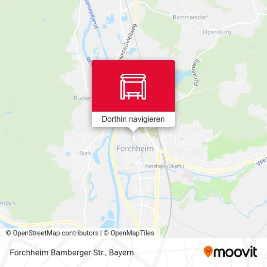 Forchheim Bamberger Str. Karte