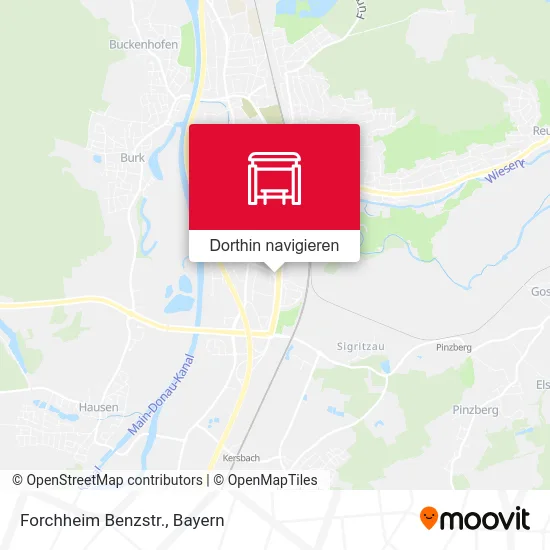 Forchheim Benzstr. Karte