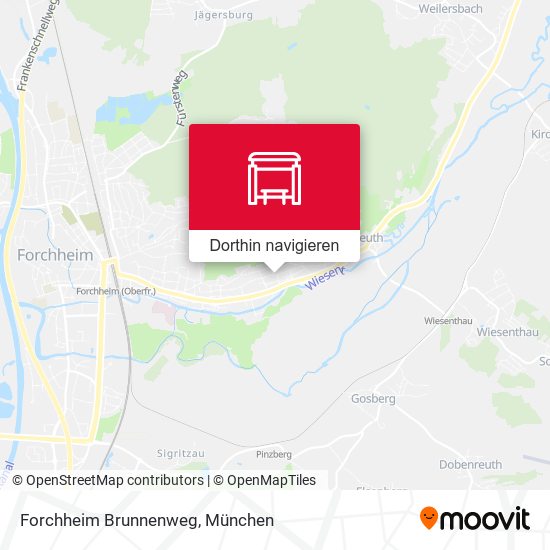 Forchheim Brunnenweg Karte