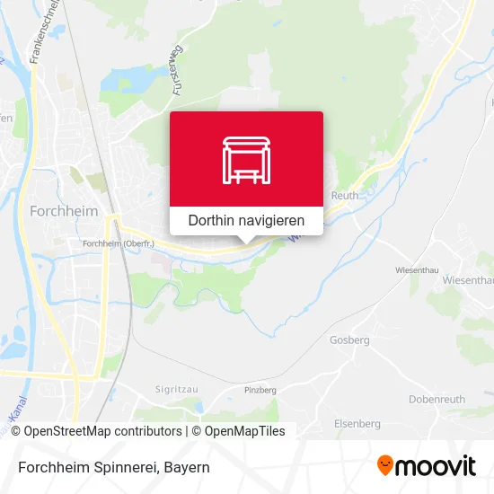 Forchheim Spinnerei Karte