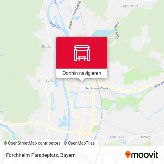 Forchheim Paradeplatz Karte