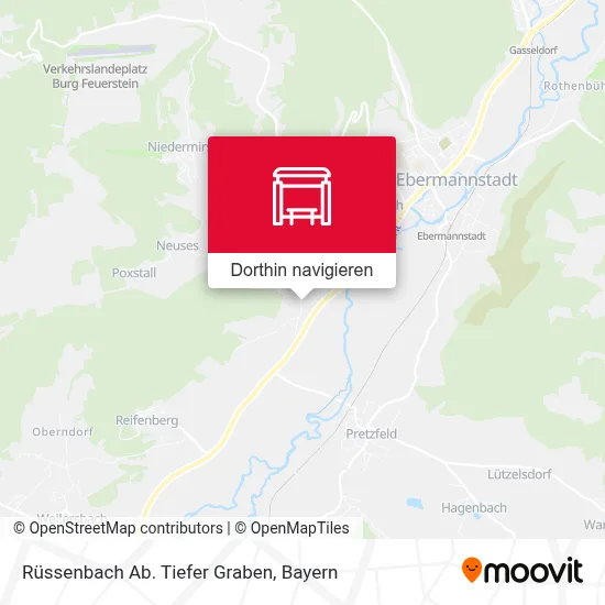 Rüssenbach Ab. Tiefer Graben Karte