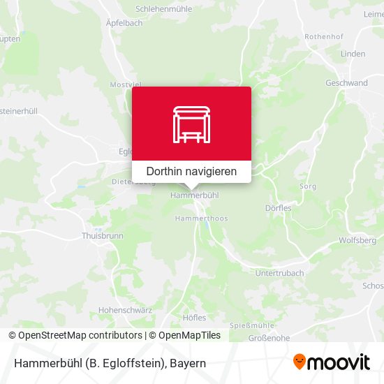 Hammerbühl (B. Egloffstein) Karte