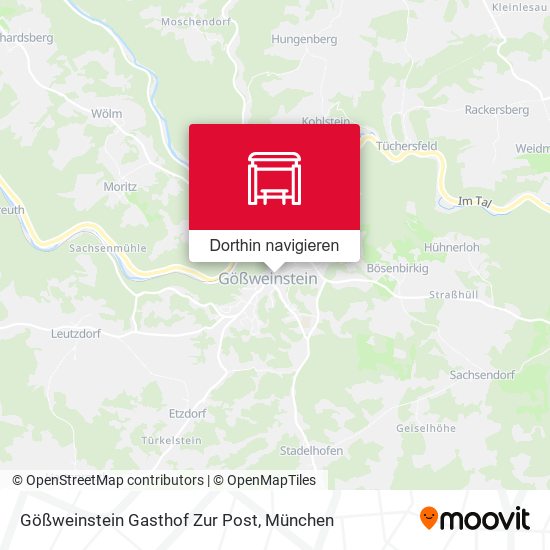 Gößweinstein Gasthof Zur Post Karte