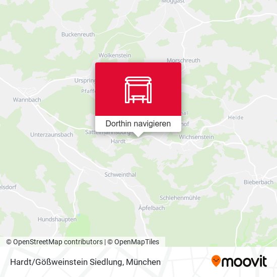 Hardt/Gößweinstein Siedlung Karte