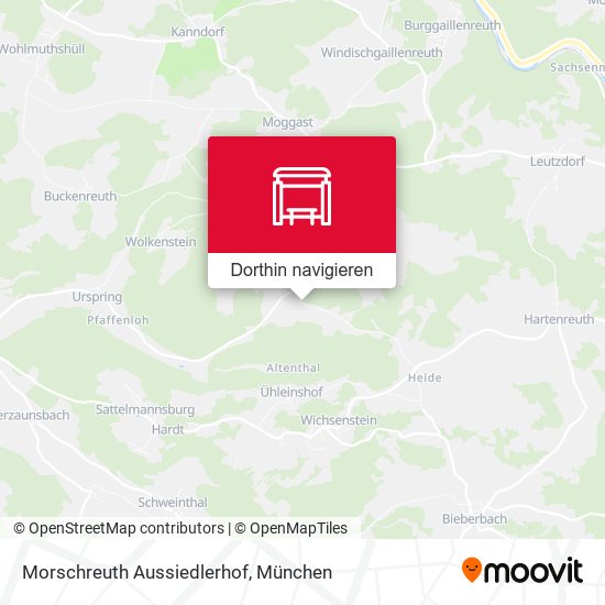 Morschreuth Aussiedlerhof Karte