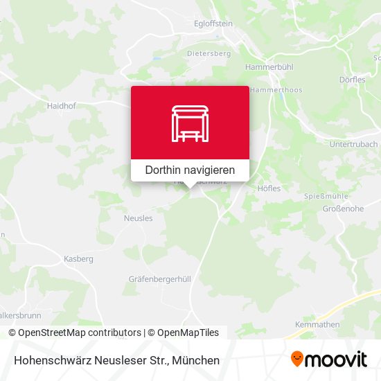Hohenschwärz Neusleser Str. Karte