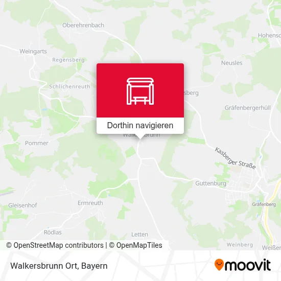 Walkersbrunn Ort Karte