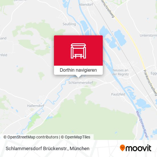 Schlammersdorf Brückenstr. Karte