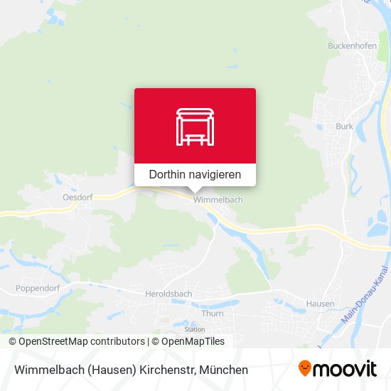 Wimmelbach (Hausen) Kirchenstr Karte