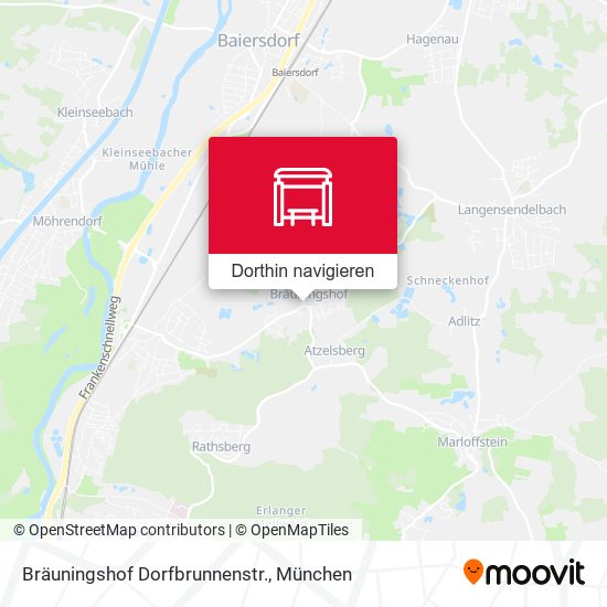 Bräuningshof Dorfbrunnenstr. Karte