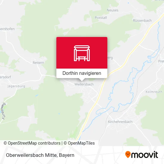 Oberweilersbach Mitte Karte