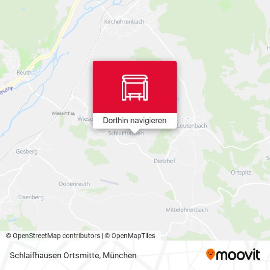 Schlaifhausen Ortsmitte Karte